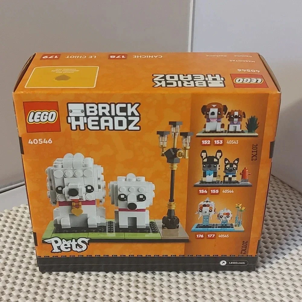 Lego Brick Headz Pets 40546 Poodle & Puppy NWT Building Toy Set